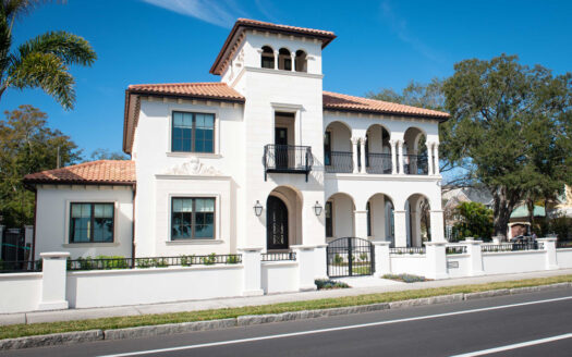 Bayshore Boulevard Custom Home Tampa Street View