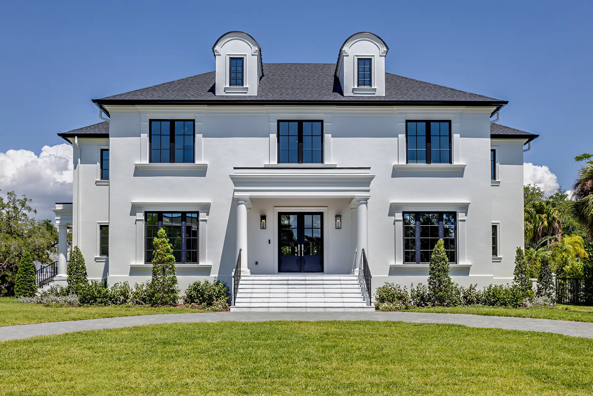 South Tampa French Modern Estate Front
